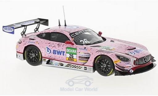 Miniature Mercedes AMG GT 1/43 Minichamps 3 No.26 BWT Mücke Motorsport BWT ADAC GT Masters 2017 S.Asch/L.Auer/S.Mücke Mercedes AMG GT 1/43 Minichamps 3 No.26 BWT Mücke Motorsport BWT ADAC GT Masters 2017 S.Asch/L.Auer/S.Mücke miniature