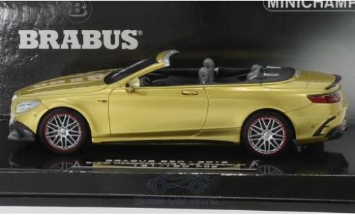 Miniature Mercedes Classe S 1/43 Minichamps Brabus 850 Cabriolet gold 2016 Basis AMG S 63 Cabriolet Mercedes Classe S 1/43 Minichamps Brabus 850 Cabriolet gold 2016 Basis AMG S 63 Cabriolet miniature