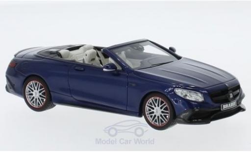 Miniature Mercedes Classe S 1/43 Minichamps Brabus 850 metallise bleue 2016 Basis AMG S 63 Cabriolet Mercedes Classe S 1/43 Minichamps Brabus 850 metallise bleue 2016 Basis AMG S 63 Cabriolet miniature