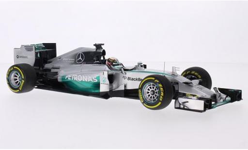 Miniature Mercedes F1 1/18 Minichamps W05 Hybrid No.44 AMG Petronas Team Petronas Formel 1 GP Abu Dhabi 2014 avec figurine de conducteur L.Hamilton Mercedes F1 1/18 Minichamps W05 Hybrid No.44 AMG Petronas Team Petronas Formel 1 GP Abu Dhabi 2014 avec figurine de conducteur L.Hamilton miniature