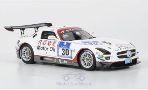Miniature Mercedes SLS 1/43 Minichamps AMG GT3 No.30 Mamerow/Rowe Racing 2011 C.Mamerow/A.Hahne/P.Kaffer Mercedes SLS 1/43 Minichamps AMG GT3 No.30 Mamerow/Rowe Racing 2011 C.Mamerow/A.Hahne/P.Kaffer miniature