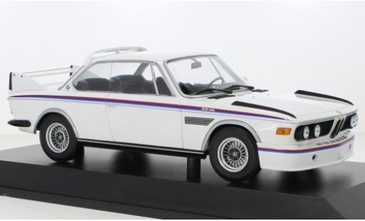 Bmw 3.0 1/18 Minichamps CSL blanche 1973 miniature