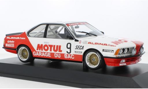 Bmw 635 1/18 Minichamps CSi No.9 Garage Du Bac Motul 24h Spa 1984 miniature
