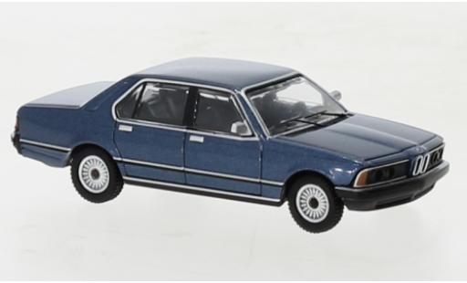 Bmw 733 1/87 Minichamps i (E23) metallise bleu 1977 miniature