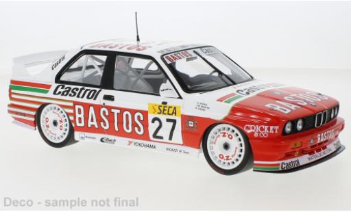 Miniature Bmw M3 1/18 Minichamps (E30) No.27 Bigazzi Team Bastos 24h Spa Francorchamps 1990 Bmw M3 1/18 Minichamps (E30) No.27 Bigazzi Team Bastos 24h Spa Francorchamps 1990 miniature