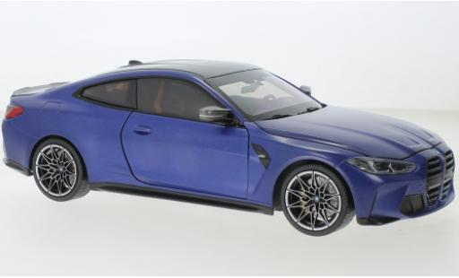 Miniature Bmw M4 1/18 Minichamps bleu mat 2020 Bmw M4 1/18 Minichamps bleu mat 2020 miniature