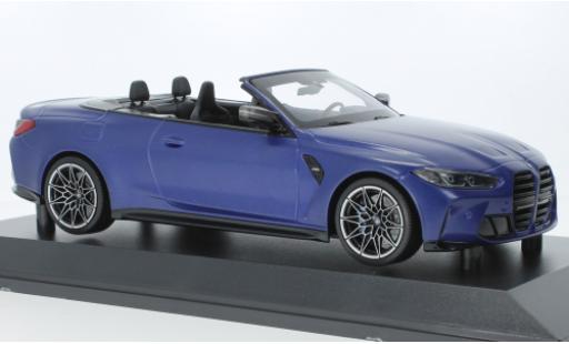 Miniature Bmw M4 1/18 Minichamps cabriolet bleu mat 2020 Bmw M4 1/18 Minichamps cabriolet bleu mat 2020 miniature