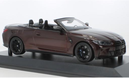 Miniature Bmw M4 1/18 Minichamps cabriolet metallise rouge foncé 2020 Bmw M4 1/18 Minichamps cabriolet metallise rouge foncé 2020 miniature