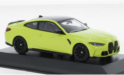 Bmw M4 1/43 Minichamps Competition (G82) jaune 2020 miniature