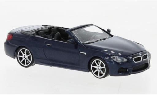 Bmw M6 1/87 Minichamps Cabriolet metallise bleue 2015 miniature
