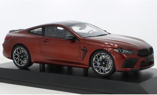 Bmw M8 1/18 Minichamps Competition Coupe metallise rouge 2020 miniature