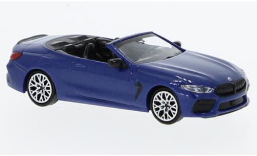 Bmw M8 1/87 Minichamps Competiton cabriolet (G14) metallise bleu 2019 miniature