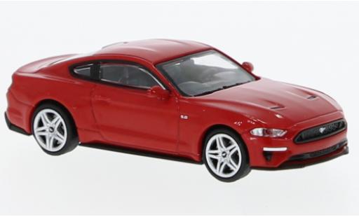 Miniature Ford Mustang 1/87 Minichamps GT rouge 2018 Ford Mustang 1/87 Minichamps GT rouge 2018 miniature
