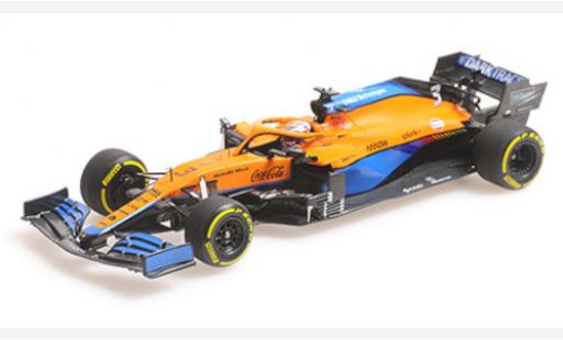 Miniature McLaren F1 1/18 Minichamps MCL35M No.3 Team formule 1 GP Bahrain 2021 McLaren F1 1/18 Minichamps MCL35M No.3 Team formule 1 GP Bahrain 2021 miniature