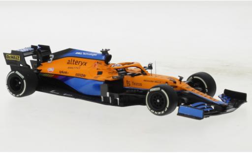 Miniature McLaren F1 1/43 Minichamps MCL35M No.3 Team formule 1 GP Italie 2021 McLaren F1 1/43 Minichamps MCL35M No.3 Team formule 1 GP Italie 2021 miniature