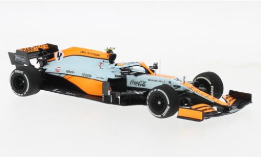 Miniature McLaren F1 1/43 Minichamps MCL35M No.4 Team Gulf Formel 1 GP Monaco 2021 McLaren F1 1/43 Minichamps MCL35M No.4 Team Gulf Formel 1 GP Monaco 2021 miniature