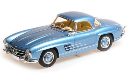 Mercedes 300 1/18 Minichamps SL Roadster (W198 II) metallise bleue 1957 miniature