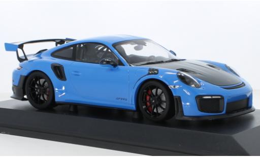 Miniature Porsche 991 GT2 RS 1/18 Minichamps 911 (.2) bleue 2018 Porsche 991 GT2 RS 1/18 Minichamps 911 (.2) bleue 2018 miniature