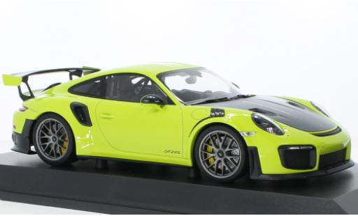 Porsche 991 GT2 RS 1/18 Minichamps 911 (.2) verte 2018 miniature