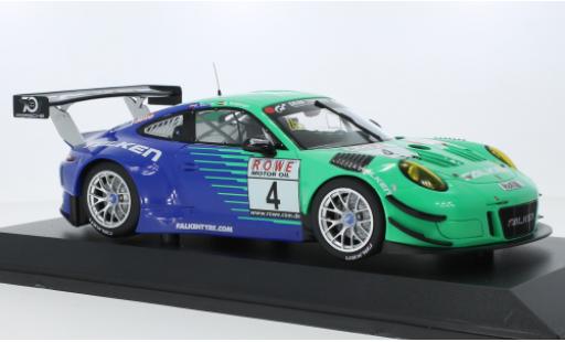 Miniature Porsche 991 GT3 R 1/18 Minichamps 911  No.4 Falken Motorsports Falken VLN Nuerburgring 2018 Porsche 991 GT3 R 1/18 Minichamps 911  No.4 Falken Motorsports Falken VLN Nuerburgring 2018 miniature