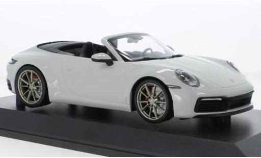 Miniature Porsche 992 4S 1/18 Minichamps 911  Carrera Cabriolet grise 2019 Porsche 992 4S 1/18 Minichamps 911  Carrera Cabriolet grise 2019 miniature
