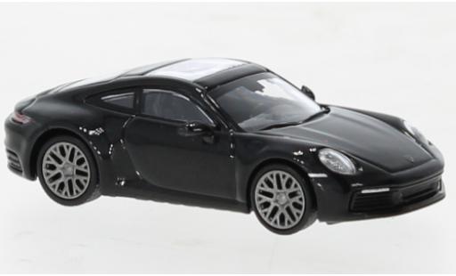 Miniature Porsche 992 4S 1/87 Minichamps 911  Carrera noire 2019 Porsche 992 4S 1/87 Minichamps 911  Carrera noire 2019 miniature