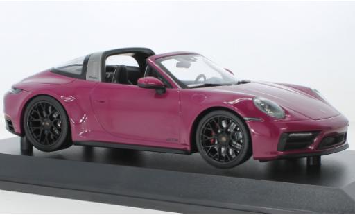 Miniature Porsche 992 Targa 1/18 Minichamps 911  4 GTS lila 2021 Porsche 992 Targa 1/18 Minichamps 911  4 GTS lila 2021 miniature