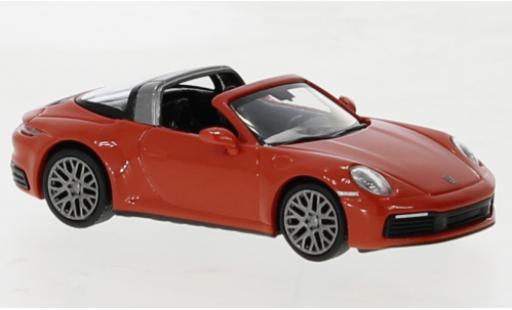 Miniature Porsche 992 Targa 1/87 Minichamps 911  4 orange 2020 Porsche 992 Targa 1/87 Minichamps 911  4 orange 2020 miniature