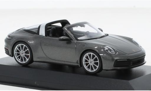 Miniature Porsche 992 Targa 1/43 Minichamps 911  4S metallise grise 2020 Porsche 992 Targa 1/43 Minichamps 911  4S metallise grise 2020 miniature