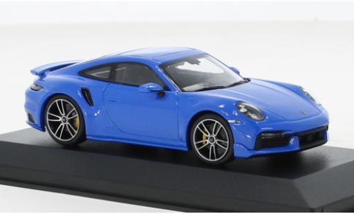 Miniature Porsche 992 Turbo s 1/18 Minichamps 911  Turbo S bleu 2021 Porsche 992 Turbo s 1/18 Minichamps 911  Turbo S bleu 2021 miniature