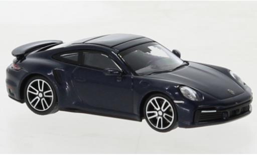 Miniature Porsche 992 Turbo s 1/87 Minichamps 911  Turbo S metallise bleu foncé 2020 Porsche 992 Turbo s 1/87 Minichamps 911  Turbo S metallise bleu foncé 2020 miniature