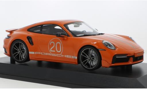 Miniature Porsche 992 Turbo s 1/18 Minichamps 911  Turbo S orange 2021 Porsche 992 Turbo s 1/18 Minichamps 911  Turbo S orange 2021 miniature