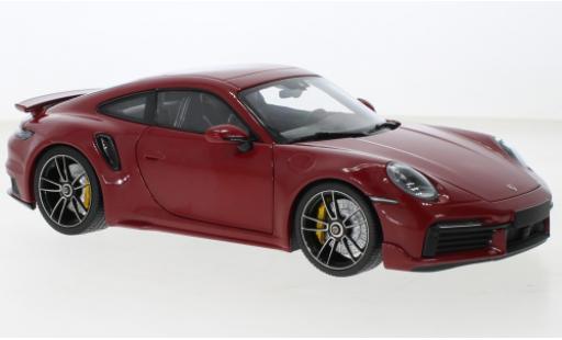 Miniature Porsche 992 Turbo s 1/18 Minichamps 911  Turbo S Sport Design rouge 2021 Porsche 992 Turbo s 1/18 Minichamps 911  Turbo S Sport Design rouge 2021 miniature