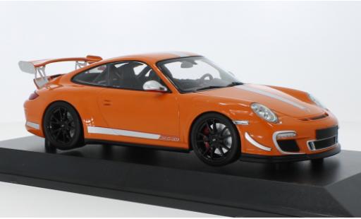Miniature Porsche 997 GT3 RS 1/18 Minichamps 911 (.II) 4.0 orange/d 2011 Porsche 997 GT3 RS 1/18 Minichamps 911 (.II) 4.0 orange/d 2011 miniature