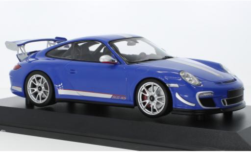 Porsche 991 GT3 RS 1/18 Minichamps 911 4.0 bleu 2011 miniature