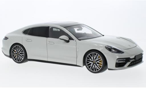 Porsche Panamera Turbo S 1/18 Minichamps gris clair 2020 miniature