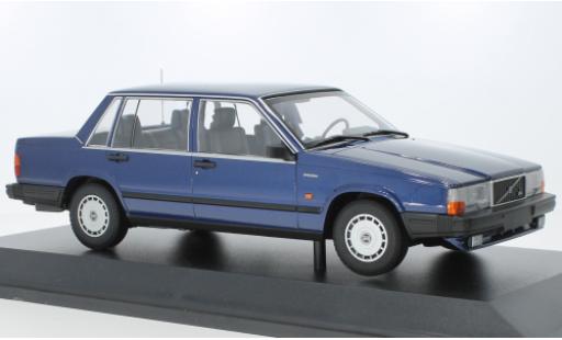 Volvo 740 1/18 Minichamps GL metallise bleu foncé 1986 miniature