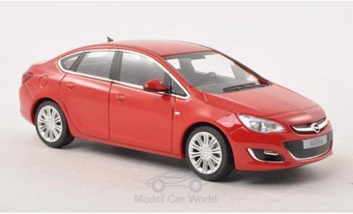 Opel Astra 1/43 Minichamps J Limousine rouge 2012 miniature