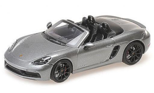 Miniature Porsche Boxster 1/43 Minichamps 718 GTS 4.0 (982) metallise grise 2020 Porsche Boxster 1/43 Minichamps 718 GTS 4.0 (982) metallise grise 2020 miniature