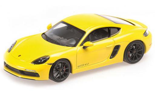 Miniature Porsche Cayman GTS 1/43 Minichamps 718 GTS (982) jaune 2020 Porsche Cayman GTS 1/43 Minichamps 718 GTS (982) jaune 2020 miniature
