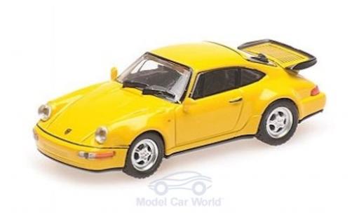 Miniature Porsche 964 Turbo 1/18 Minichamps 911 () Turbo jaune 1990 Porsche 964 Turbo 1/18 Minichamps 911 () Turbo jaune 1990 miniature