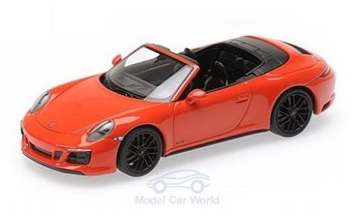 Miniature Porsche 991 GTS 1/43 Minichamps 911 (.2) Carrera 4 GTS Cabriolet orange 2017 Porsche 991 GTS 1/43 Minichamps 911 (.2) Carrera 4 GTS Cabriolet orange 2017 miniature