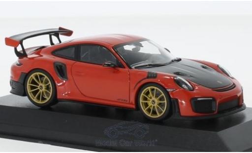 Miniature Porsche 991 GT2 RS 1/43 Minichamps 911 (.2) GT2RS orange 2018 Porsche 991 GT2 RS 1/43 Minichamps 911 (.2) GT2RS orange 2018 miniature