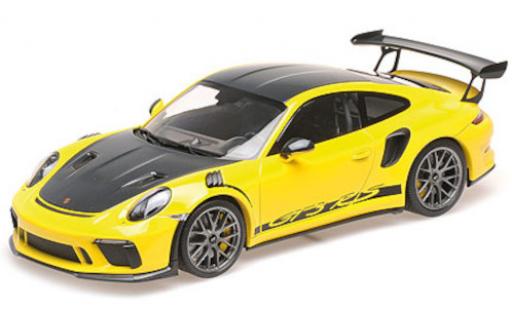Miniature Porsche 992 GT3 R 1/18 Minichamps 911 (991.2) GT3 RS jaune 2019 mit Weissach Paket Porsche 992 GT3 R 1/18 Minichamps 911 (991.2) GT3 RS jaune 2019 mit Weissach Paket miniature