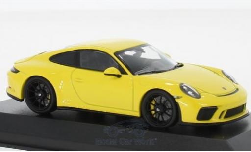 Miniature Porsche 991 GT3 1/43 Minichamps 911 (.2) GT3 Touring jaune 2018 Porsche 991 GT3 1/43 Minichamps 911 (.2) GT3 Touring jaune 2018 miniature