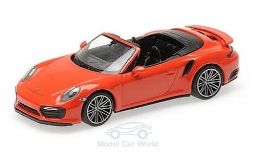 Miniature Porsche 991 Turbo S 1/43 Minichamps 911 (.2) Turbo S Cabriolet orange 2016 Porsche 991 Turbo S 1/43 Minichamps 911 (.2) Turbo S Cabriolet orange 2016 miniature