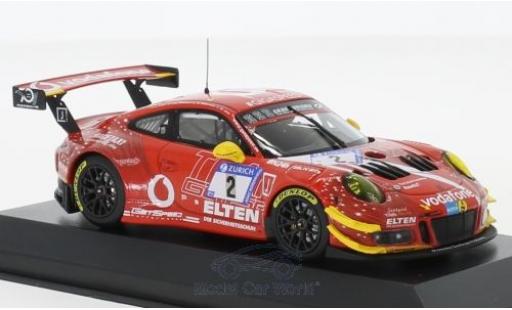 Miniature Porsche 991 GT3 R 1/43 Minichamps 911 () GT3 R No.2 Gigaspeed Team 24h Nürburgring 2018 S.Jans/M.Böckmann/J-E.Slooten/L.Luhr Porsche 991 GT3 R 1/43 Minichamps 911 () GT3 R No.2 Gigaspeed Team 24h Nürburgring 2018 S.Jans/M.Böckmann/J-E.Slooten/L.Luhr miniature