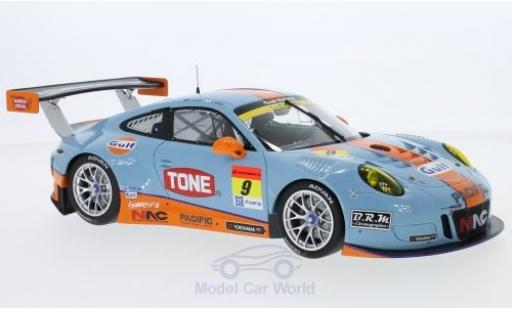 Miniature Porsche 991 GT3 R 1/18 Minichamps 911 () GT3 R No.9 Pacific With Gulf Racing Gulf Super GT 300 2017 L. Jono/M. Kyosuke Porsche 991 GT3 R 1/18 Minichamps 911 () GT3 R No.9 Pacific With Gulf Racing Gulf Super GT 300 2017 L. Jono/M. Kyosuke miniature