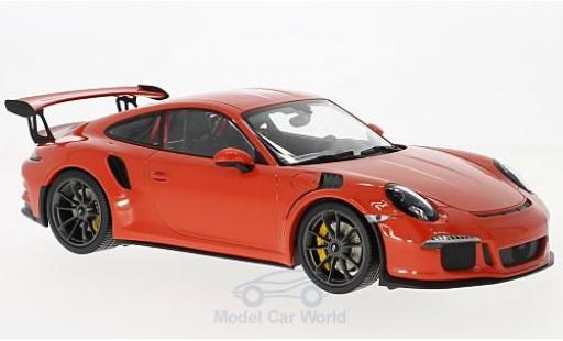 Miniature Porsche 991 GT3 RS 1/18 Minichamps 911 () GT3 RS orange 2015 Porsche 991 GT3 RS 1/18 Minichamps 911 () GT3 RS orange 2015 miniature