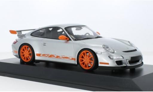 Miniature Porsche 991 GT3 RS 1/18 Minichamps 911  grise/orange 2007 1:18 Porsche 991 GT3 RS 1/18 Minichamps 911  grise/orange 2007 1:18 miniature